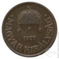 Madžarska - Kraljevina: 1 Filler 1927 | Miklós Horthy (HU1086440100X000783) numizmatika kovanci