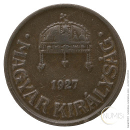 Madžarska - Kraljevina: 1 Filler 1927 | Miklós Horthy