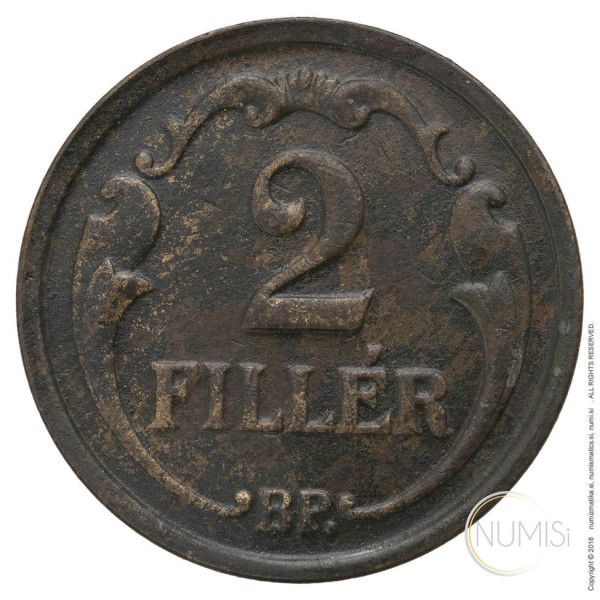 Madžarska - Kraljevina: 2 Filler 1926 | Miklós Horthy (HU1087440100X000794) numizmatika kovanci
