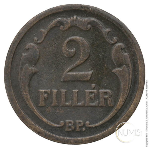 Madžarska - Kraljevina: 2 Filler 1931 | Miklós Horthy (HU1082440100X000795) numizmatika kovanci