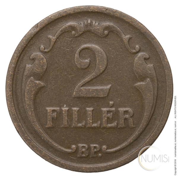 Madžarska - Kraljevina: 2 Filler 1930 | Miklós Horthy (HU1083440100X000797) numizmatika kovanci