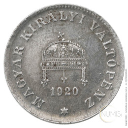 Madžarska - republika: 20 filerjev 1920