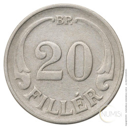 Madžarska - Kraljevina: 20 filerjev 1926 | Miklós Horthy