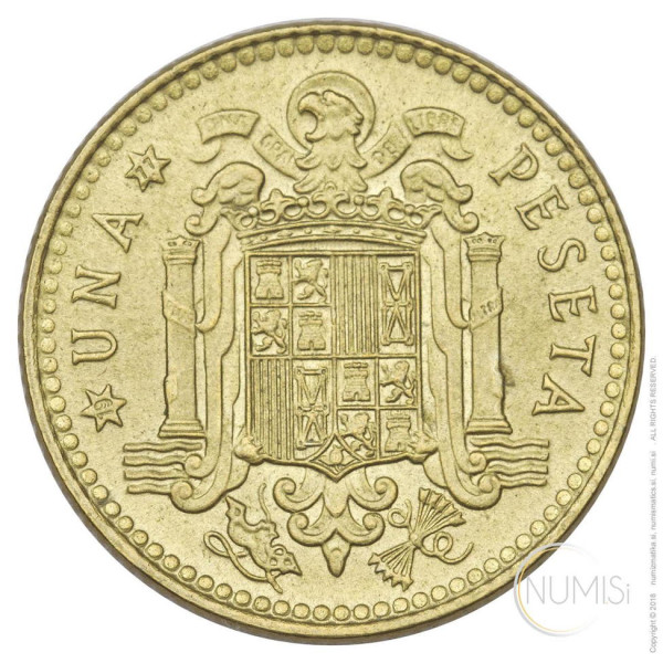 Španija - Kraljevina: 1 peseta 1975 (77) | Juan Carlos (ES1036440100X000082) numizmatika kovanci