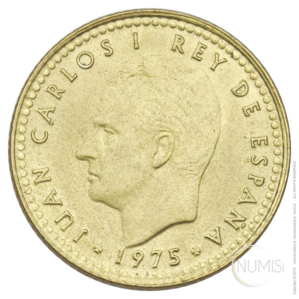 Španija - Kraljevina: 1 peseta 1975 (77) | Juan Carlos (ES1036440100X000082) numizmatika kovanci