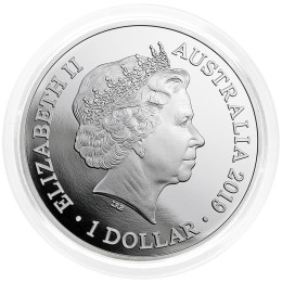 Avstralija: srebrnik Dolphin BU 1 AUD 2019 1 oz .999 srebro, Royal Australian Mint