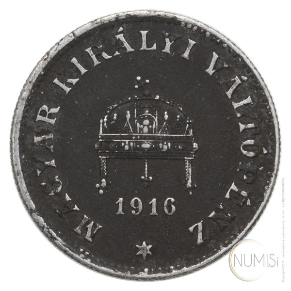 Avstro-Ogrska: 20 filerjev 1916 | Karl I (000872) numizmatika kovanci