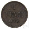 Finska - Veliko Vojvodstvo: 1 PENNI 1883 | Alexander III (000877) numizmatika kovanci