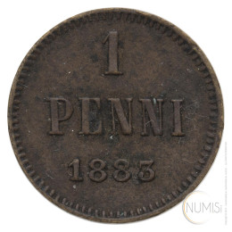 Finska - Veliko Vojvodstvo: 1 PENNI 1883 | Alexander III