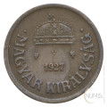 Madžarska - Kraljevina: 2 Filler 1927 | Miklós Horthy (000894) numizmatika kovanci