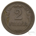 Madžarska - Kraljevina: 2 Filler 1927 | Miklós Horthy (000896) numizmatika kovanci