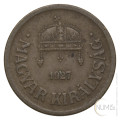 Madžarska - Kraljevina: 2 Filler 1927 | Miklós Horthy (000896) numizmatika kovanci