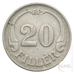 Madžarska - Kraljevina: 20 filerjev 1926 | Miklós Horthy