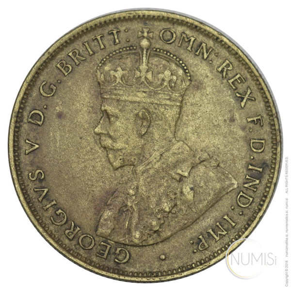 Britanska zahodna Afrika: 2 Šilinga 1922 | George V (001091440100X000093) numizmatika kovanci