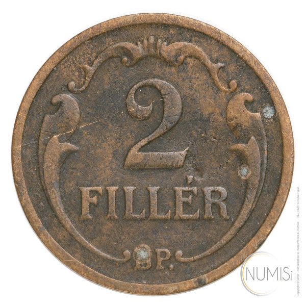 Madžarska - Kraljevina: 2 filler 1935 | Miklós Horthy (000991) numizmatika kovanci