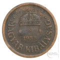 Madžarska - Kraljevina: 2 filler 1935 | Miklós Horthy (000991) numizmatika kovanci