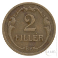 Madžarska - Kraljevina: 2 Filler 1930 | Miklós Horthy (000992) numizmatika kovanci