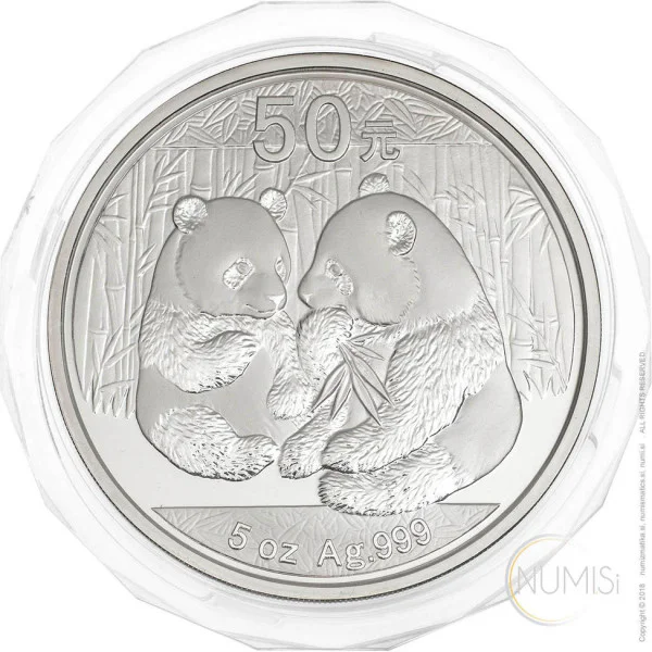 Kitajska (Ljudska republika): srebrnik Panda 50 Yuan PP (polirana plošča) 2009 5 oz .999 srebro, China Gold Coin Incorporation (CH10042204009931721) numizmatika kovanci