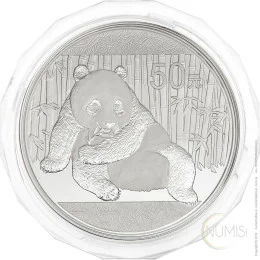 Kitajska (Ljudska republika): srebrnik Panda 50 Yuan PP (polirana plošča) 2015 5 oz .999 srebro, China Gold Coin Incorporation