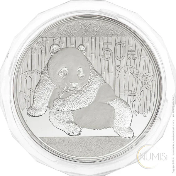 Kitajska (Ljudska republika): srebrnik Panda 50 Yuan PP (polirana plošča) 2015 5 oz .999 srebro, China Gold Coin Incorporation (CN0998X003740) numizmatika kovanci