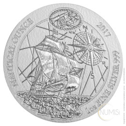 Ruanda: srebrnik Nautical Ounce – Santa Maria 50 RWF BU 2017 1 oz .999 srebro, BH Mayer’s Kunstprägeanstalt GmbH