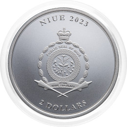Niue: srebrnik Equilibrium BU 2 Dollars 2023 1 oz .999 srebro, Pressburg Mint