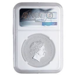 Tuvalu: 1 dollar 2018 – Iron Man™ (Marvel), srebro 999/1000, 1 oz – The Perth Mint - NGC MS70