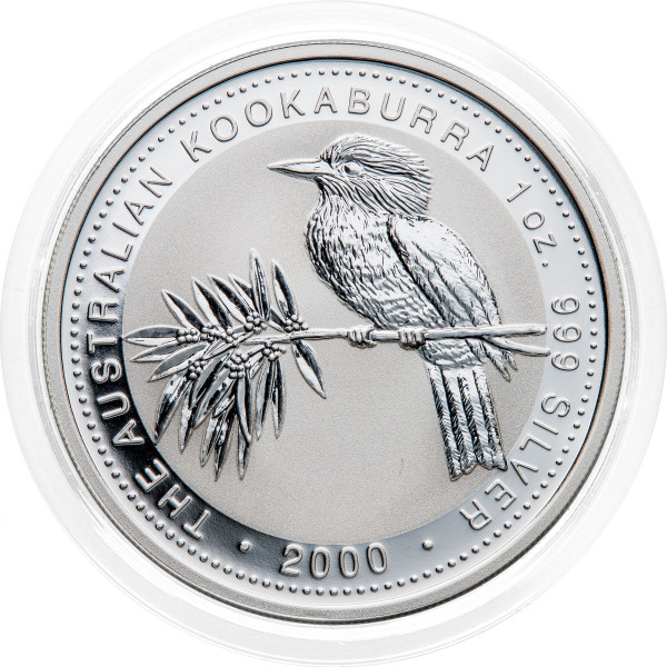 Avstralija: 1 AUD 2000 - 1 oz .999 srebro - BU - Kookaburra - Perth Mint (AU1013X003366) numizmatika kovanci