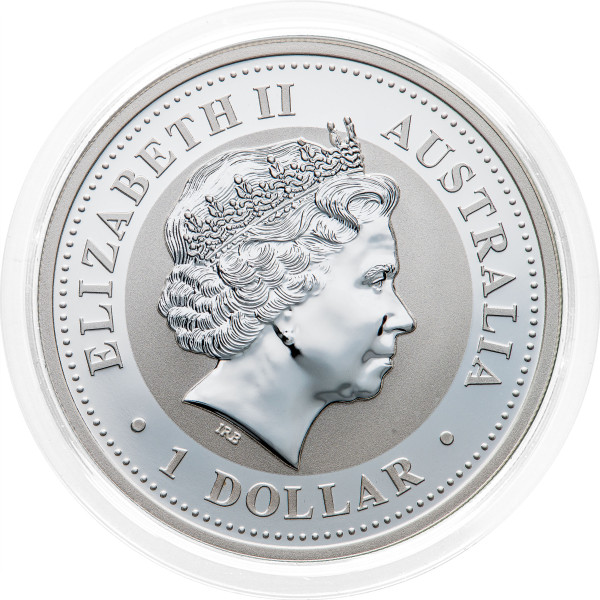 Avstralija: 1 AUD 2005 - 1 oz .999 srebro - BU - Kookaburra - Perth Mint (AU1008X003371) numizmatika kovanci