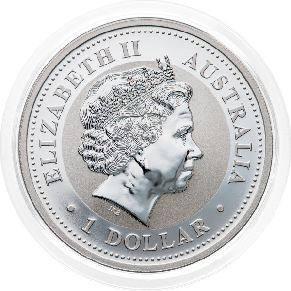 Avstralija: 1 AUD 2008 - 1oz .999 Ag BU - KOOKABURRA (AU1005X003374) numizmatika kovanci