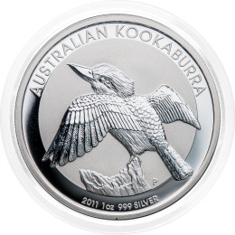 Avstralija: 1 AUD 2011 - 1oz .999 Ag BU - KOOKABURRA