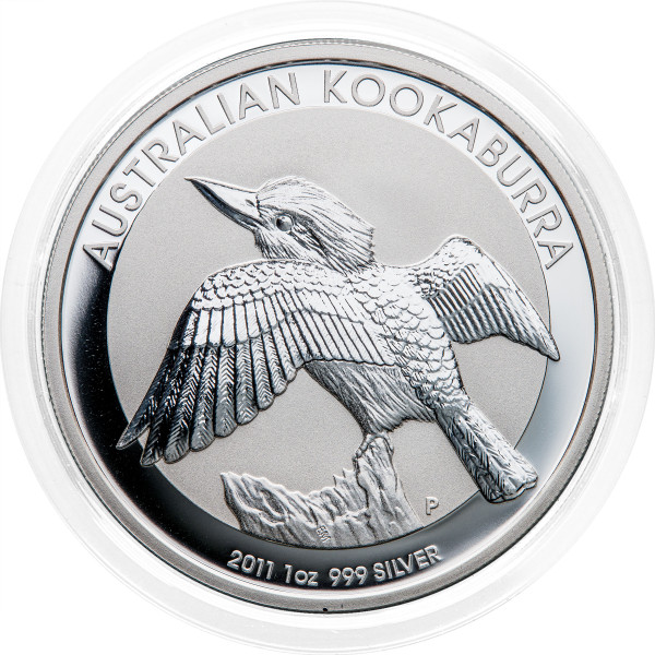 Avstralija: 1 AUD 2011 - 1oz .999 Ag BU - KOOKABURRA (AU1002X003377) numizmatika kovanci