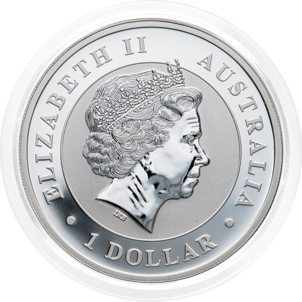 Avstralija: 1 AUD 2011 - 1oz .999 Ag BU - KOOKABURRA (AU1002X003377) numizmatika kovanci