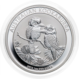 Avstralija: 1 AUD 2013 - 1oz .999 Ag BU - KOOKABURRA
