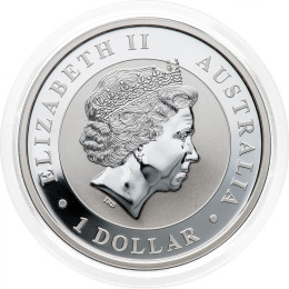 Avstralija: 1 AUD 2016 - 1 oz .999 srebro - BU - Kookaburra - Perth Mint