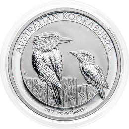 Avstralija: 1 AUD 2017 - 1 oz .999 srebro - BU - Kookaburra - Perth Mint