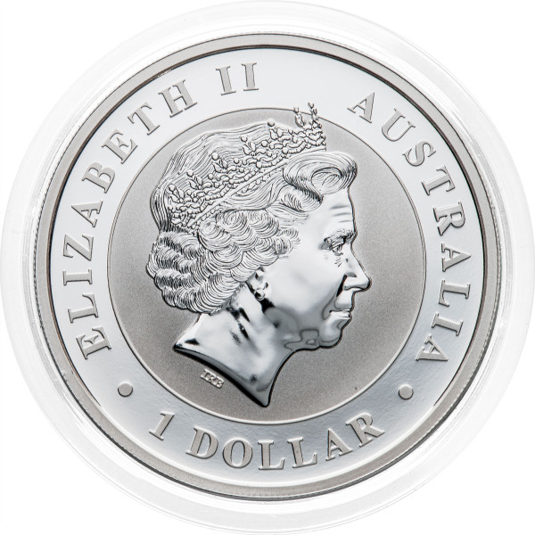 Avstralija: 1 AUD 2017 - 1 oz .999 srebro - BU - Kookaburra - Perth Mint (AU0996X003383) numizmatika kovanci