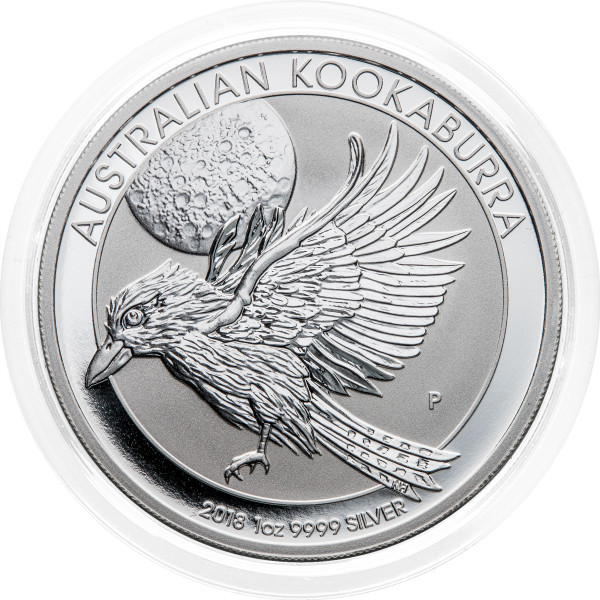 Avstralija: 1 AUD 2018 - 1 oz .999 srebro - BU - Kookaburra - Perth Mint (AU0995X003384) numizmatika kovanci