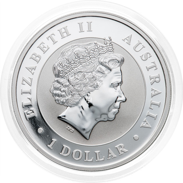 Avstralija: 1 AUD 2018 - 1 oz .999 srebro - BU - Kookaburra - Perth Mint (AU0995X003384) numizmatika kovanci