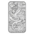 Avstralija: 1 AUD 2018 - 1 oz .9999 Ag ST - Rectangular Dragon (AU995X002812) numizmatika kovanci