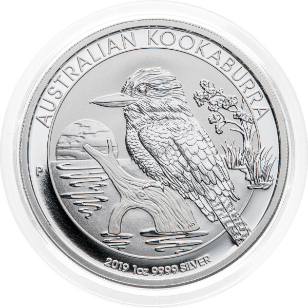 Avstralija: 1 AUD 2019 - 1 oz .999 srebro - BU - Kookaburra - Perth Mint (AU0994X003385) numizmatika kovanci