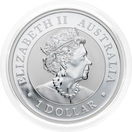 Avstralija: 1 AUD 2019 - 1 oz .999 srebro - BU - Kookaburra - Perth Mint