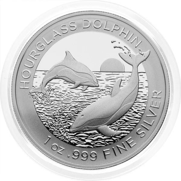 Avstralija: 1 AUD 2024 - 1oz .999 Ag ST - Hourglass Dolphin (AU0989X002853) numizmatika kovanci