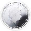 Avstralija – srebrni kovanec Lunar II Year of the Pig 1 AUD 2019 1 oz PP barvni .9999 srebro, Perth Mint (AU0994X003672) numizmatika kovanci