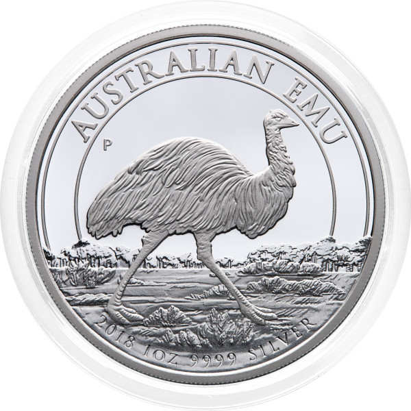 Avstralija: srebrnik Australian Emu PP 1 Dollar 2018 1 oz .9999 srebro, Perth Mint (AU0995X003761) numizmatika kovanci