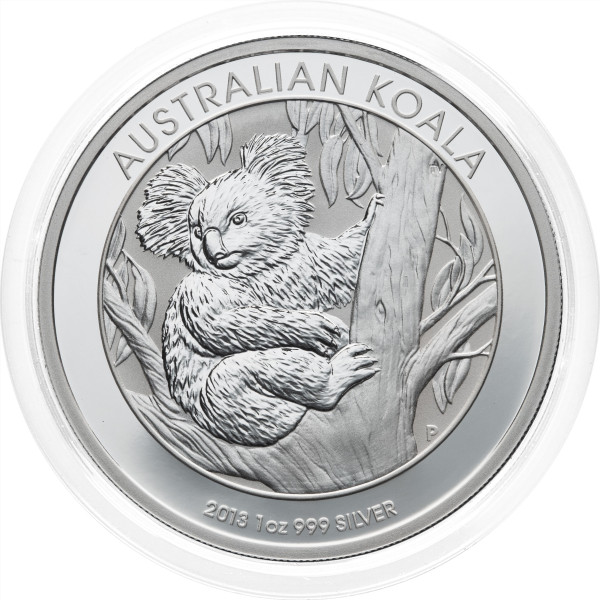 Avstralija: srebrnik Koala 1 AUD BU 2013 1 oz .999 srebro, Perth Mint (AU1002X003086) numizmatika kovanci