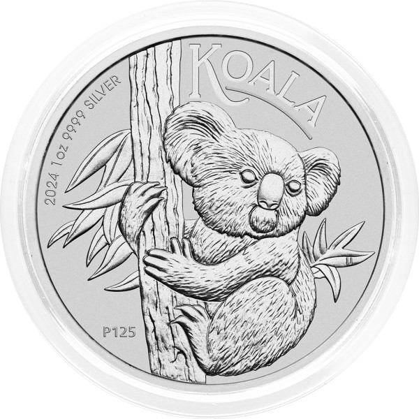 Avstralija: srebrnik Koala 1 AUD BU 2024 1 oz .9999 srebro, Perth Mint (AU0990X002808) numizmatika kovanci