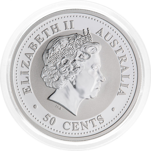 Avstralija: srebrnik Lunar I Year of the Pig (Lunar I – Prašič) 0,5 AUD 2007 0,5 oz .999 srebro, Perth Mint (AU1016X003548) numizmatika kovanci
