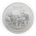 Avstralija: srebrnik Lunar II – Year of the Goat (Koza) 1 AUD BU 2015 1 oz .999 srebro, Perth Mint (AU0998X003088) numizmatika kovanci