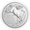 Avstralija: srebrnik Lunar RAM I – Horse (Konj) 1 AUD BU 2026 1 oz .999 srebro, Royal Australian Mint (AU0987X003484) numizmatika kovanci